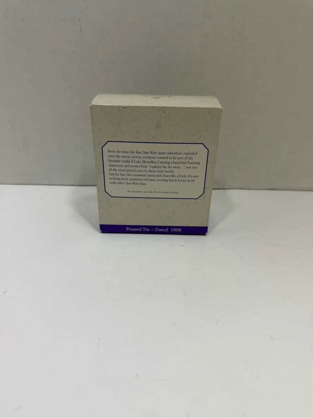 Hallmark Star Wars Mini Tin Lunchbox Ornament 1998